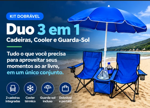 Apresentação do Kit Dobrável Duo 3 em 1.