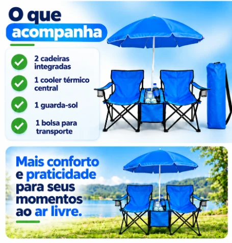 O que acompanha o kit e uso ao ar livre.